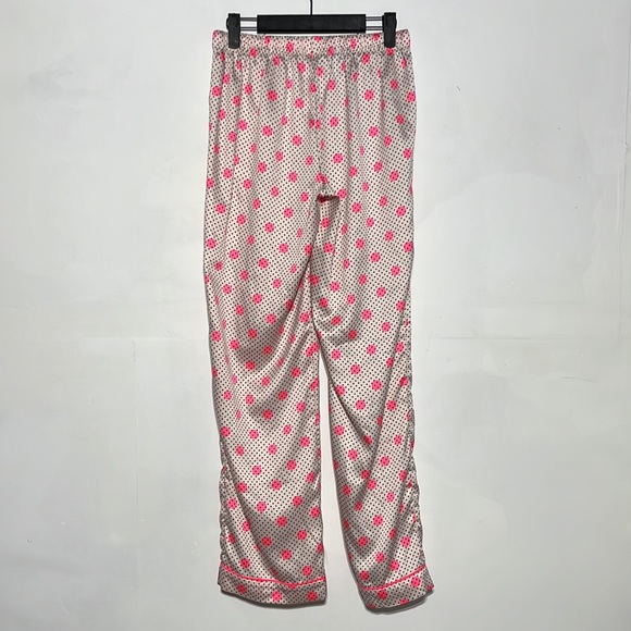 Victoria’s Secret Pink White Black Polka Dot Silky Lightweight Pajama Pants XS - Picture 6 of 8
